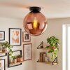 Gastor bolvormige retro plafondlamp E27 voor woonkamer en hal, vintage stijl