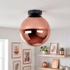 Modern kogellampje Gastor met koperkleurige glazen bol ø 25 cm en E27-fitting