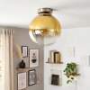 Gastor retro opbouw plafondlamp met bolvormige kap voor woonkamer en hal, E27