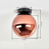 Gastor plafondlamp bol E27, ronde plafondverlichting in retro vintage stijl