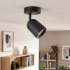 Moderne LED plafondspot Lemak met draaibare en zwenkbare cilindrische spotkop