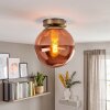 Gastor vintage plafondlamp in bolvorm E27, retro stijl voor woonkamer en slaapkamer