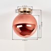 Gastor vintage plafondlamp in bolvorm E27, retro stijl voor woonkamer en slaapkamer