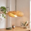 Bauro hanglamp met gewelfde lampenkap, gevlochten design, E27, lengte 50 cm