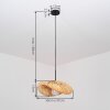Bauro hanglamp met gewelfde lampenkap, gevlochten design, E27, lengte 50 cm