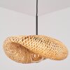 Bauro hanglamp met gewelfde lampenkap, gevlochten design, E27, lengte 50 cm