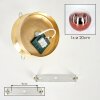 Gastor bolvormige plafondlamp E27 voor woonkamer, modern retro globe-design