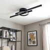 Narok moderne LED plafondlamp met afstandsbediening, ring-balkontwerp, 2700-6500 Kelvin
