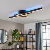 Narok moderne LED plafondlamp met afstandsbediening, ring-balkontwerp, 2700-6500 Kelvin