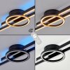 Narok moderne LED plafondlamp met afstandsbediening, ring-balkontwerp, 2700-6500 Kelvin
