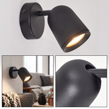 Moderne LED Muurspot Lemak met verstelbare conische spotkop voor de leeshoek