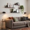 LED Muurspot Lemak, set van 2 met verstelbare, draaibare en zwenkbare spotkoppen