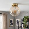 Kogellampje Gastor met amberkleurige heldere glazen bol, ø 20 cm en E27-fitting