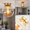 Gastor globe plafondlamp E27, ronde plafondverlichting voor woonkamer en hal