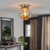 Gastor globe plafondlamp E27, ronde plafondverlichting voor woonkamer en hal