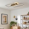 LED-plafondlamp Velani met overlappende rechthoekframes, 3000 Kelvin warmwit