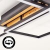 LED-plafondlamp Velani met overlappende rechthoekframes, 3000 Kelvin warmwit