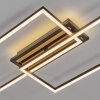 LED-plafondlamp Velani met overlappende rechthoekframes, 3000 Kelvin warmwit
