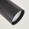Ronde LED-plafondspot Velani met houten lamellenplaat, warmwit 3000 Kelvin