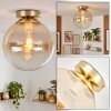 Gastor plafondlamp rond E27, bolvormige plafondverlichting ø 25 cm, vintage