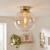 Gastor plafondlamp rond E27, bolvormige plafondverlichting ø 25 cm, vintage