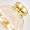 Gastor plafondlamp rond E27, bolvormige plafondverlichting ø 25 cm, vintage