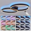 Ronde LED plafondlamp Narok met overlappende ringen, RGB en CCT 2700-6500 Kelvin