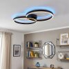 Ronde LED plafondlamp Narok met overlappende ringen, RGB en CCT 2700-6500 Kelvin