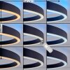 Ronde LED plafondlamp Narok met overlappende ringen, RGB en CCT 2700-6500 Kelvin