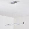 Flaut Hanglamp LED Chroom, 1-licht, Afstandsbediening, Kleurwisselaar