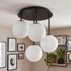 Gastor 4-lichts plafondlamp met bollen, globevorm voor E14 fitting in hal