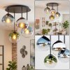 Gastor plafondlamp met gekleurde glazen bollen, 4-lichts retro vintage