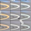 Moderne LED-plafondlamp Narok met ronde witte lichtkring, RGB en CCT, 2700-6500 Kelvin
