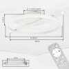 Narok LED plafondlamp met afstandsbediening, rond ringdesign voor woonruimte