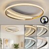 LED plafondlamp Calista met lichtband, CCT 3000 warmwit, 4000 neutraalwit, 6000 daglichtwit