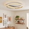 LED plafondlamp Calista met lichtband, CCT 3000 warmwit, 4000 neutraalwit, 6000 daglichtwit