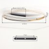 LED plafondlamp Calista met lichtband, CCT 3000 warmwit, 4000 neutraalwit, 6000 daglichtwit