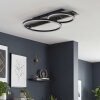LED plafondlamp Kordex met glittereffect, geheugenfunctie, witte ovalen schermen