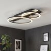 LED plafondlamp Kordex met glittereffect, geheugenfunctie, witte ovalen schermen