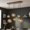 Koyoto 6-lichts hanglamp eettafel met bolvormige kappen, retro boho