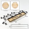 Koyoto 6-lichts hanglamp eettafel met bolvormige kappen, retro boho