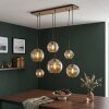 Koyoto hanglamp met bollen, 6-lichts E27 pendellamp voor eettafel, vintage