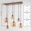 Koyoto hanglamp met bollen, 6-lichts E27 pendellamp voor eettafel, vintage
