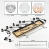Koyoto 6-lichts eettafel hanglamp met bolvormige kappen en E27-fittingen
