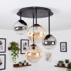 Chehalis 4-lichts plafondlamp met bolvormige kappen, rond Ø 38 cm, G9