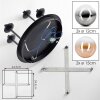 Chehalis 4-lichts plafondlamp met bolvormige kappen, rond Ø 38 cm, G9