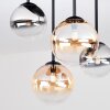 Chehalis 4-lichts plafondlamp met bolvormige kappen, rond Ø 38 cm, G9