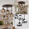 Chehalis plafondlamp, retro plafondlamp met 4 bolkappen, 4-lichts, G9, ø 41 cm
