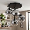 Chehalis plafondlamp, retro plafondlamp met 4 bolkappen, 4-lichts, G9, ø 41 cm