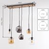 Koyoto moderne 6-lichts hanglamp E27 voor eettafel, bolvormige kappen